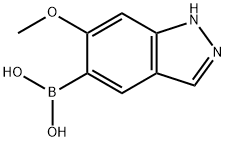 6-Methoxy-1H-indazole-5-boronic acid Struktur