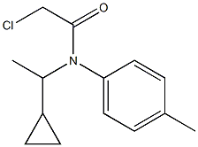 2-CHLORO-N-(1-CYCLOPROPYL-ETHYL)-N-P-TOLYL-ACETAMIDE Struktur