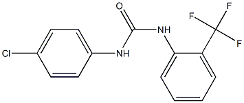 1-(4-CHLOROPHENYL)-3-(2-(TRIFLUOROMETHYL)PHENYL)UREA Struktur
