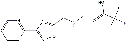N-Methyl-1-(3-pyridin-2-yl-1,2,4-oxadiazol-5-yl)methanamine trifluoroacetate Struktur