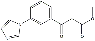 methyl 3-(3-(1H-imidazol-1-yl)phenyl)-3-oxopropanoate Structure