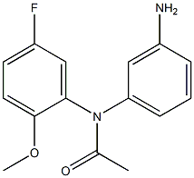 N-(3-aminophenyl)-N-(5-fluoro-2-methoxyphenyl)acetamide Struktur
