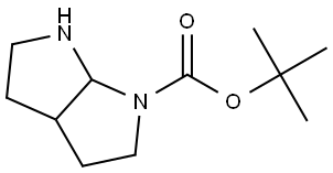tert-butyl hexahydropyrrolo[2,3-b]pyrrole-1(2H)-carboxylate Struktur