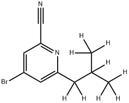 4-Bromo-2-cyano-6-(iso-butyl-d9)-pyridine|