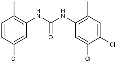 1-(5-CHLORO-2-METHYLPHENYL)-3-(4,5-DICHLORO-2-METHYLPHENYL)UREA Struktur