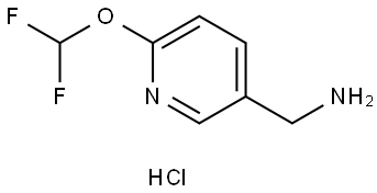 (6-(Difluoromethoxy)pyridin-3-yl)methanamine hydrochloride Struktur