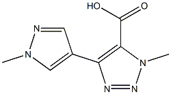1-methyl-4-(1-methyl-1H-pyrazol-4-yl)-1H-1,2,3-triazole-5-carboxylic acid Structure