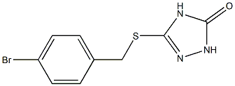 3-(4-bromobenzylthio)-1H-1,2,4-triazol-5(4H)-one Structure