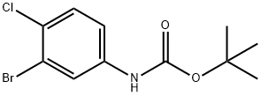 tert-butyl 3-bromo-4-chlorophenylcarbamate Struktur