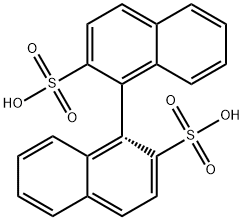 R-1,1'-binaphthalene-2,2'-disulfonic acid Struktur