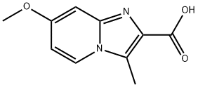 7-Methoxy-3-methylimidazo[1,2-a]pyridine-2-carboxylic acid Struktur