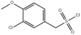 (3-chloro-4-methoxyphenyl)methanesulfonyl chloride Struktur