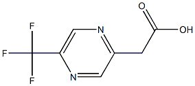 5-(Trifluoromethyl)-2-pyrazineacetic acid Struktur