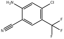 2-Amino-4-chloro-5-trifluoromethyl-benzonitrile Structure