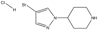 4-(4-Bromo-pyrazol-1-yl)-piperidine hydrochloride Struktur