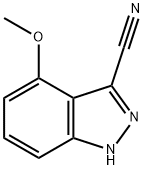 4-Methoxy-1H-indazole-3-carbonitrile Struktur