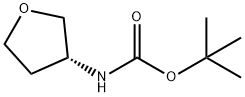 (R)-tert-Butyl (tetrahydrofuran-3-yl)carbamate Struktur
