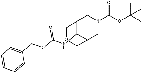 Tert-Butyl 9-(Benzyloxycarbonylamino)-3-Oxa-7-Azabicyclo[3.3.1]Nonane-7-Carboxylate Struktur