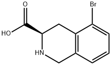(R)-5-bromo-1,2,3,4-tetrahydroisoquinoline-3-carboxylicacid Struktur