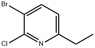 3-Bromo-2-chloro-6-ethylpyridine Struktur