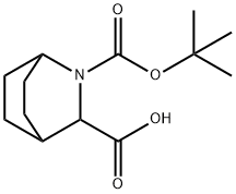 2-(Tert-Butoxycarbonyl)-2-Azabicyclo[2.2.2]Octane-3-Carboxylic Acid Struktur