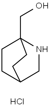 2-Azabicyclo[2.2.2]octan-1-ylmethanol hydrochloride Struktur