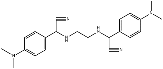 N,N'-BIS(ALPHA-CYANO-4-DIMETHYLAMINOBENZYL)ETHYLENEDIAMINE Struktur