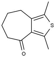 1,3-dimethyl-5,6,7,8-tetrahydro-4H-cyclohepta[c]thiophen-4-one(WXG00420) Struktur