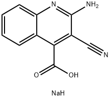 2-AMINO-3-CYANOQUINOLINE-4-CARBOXYLIC ACID, SODIUM SALT Struktur
