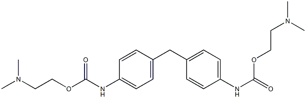 BIS(2-DIMETHYLAMINOETHYL) 4,4'-METHYLENEBIS(N-PHENYLCARBAMATE) Struktur