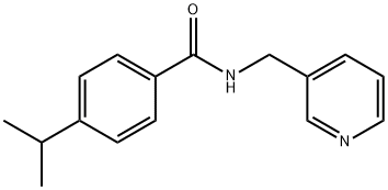 4-(propan-2-yl)-N-(pyridin-3-ylmethyl)benzamide Struktur