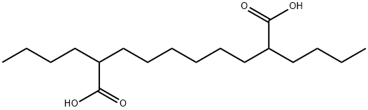2,9-dibutyldecanedioic acid Struktur