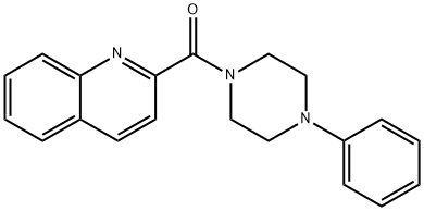 (4-phenylpiperazin-1-yl)(quinolin-2-yl)methanone Struktur