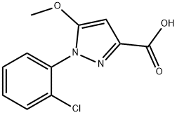 1-(2-氯苯基)-5-甲氧基-1H-吡唑-3-羧酸, 55983-86-3, 結(jié)構(gòu)式