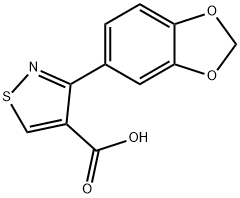 3-(Benzo[d][1,3]dioxol-5-yl)isothiazole-4-carboxylic acid Struktur