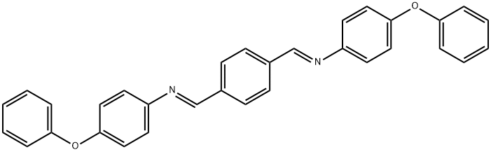 N,N'-TEREPHTHALYLIDENEBIS(4-PHENOXYANILINE) Struktur