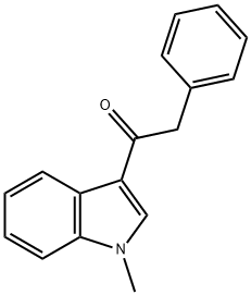 1-(1-methyl-1H-indol-3-yl)-2-phenylethanone Struktur