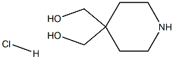 [4-(hydroxymethyl)piperidin-4-yl]methanol hydrochloride Struktur