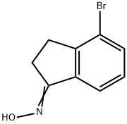 1H-Inden-1-one, 4-bromo-2,3-dihydro-, oxime Struktur