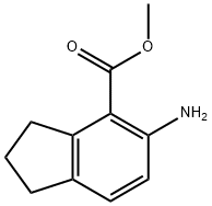 methyl 5-amino-2,3-dihydro-1H-indene-4-carboxylate Struktur