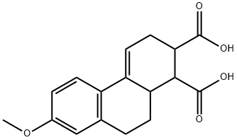 6,7,8,8A,9,10-HEXAHYDRO-2-METHOXYPHENANTHRENE-7,8-DICARBOXYLIC ACID Struktur