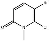 5-bromo-6-chloro-1-methylpyridin-2(1H)-one Struktur