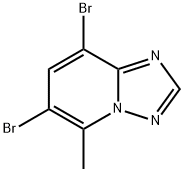 6,8-Dibromo-5-methyl-[1,2,4]triazolo[1,5-a]pyridine Structure