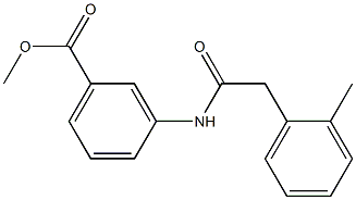 methyl 3-(2-(o-tolyl)acetamido)benzoate Struktur