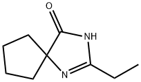2-Ethyl-1,3-Diazaspiro[4.4]Non-1-En-4-One Struktur