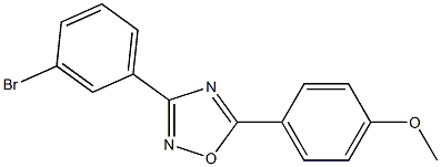 3-(3-Bromophenyl)-5-(4-methoxyphenyl)-1,2,4-oxadiazole Structure