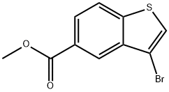 methyl 3-bromobenzo[b]thiophene-5-carboxylate Struktur