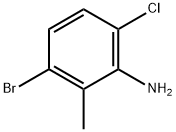 3-bromo-6-chloro-2-methylbenzenamine Struktur