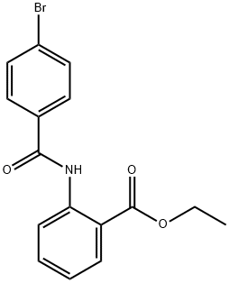 ethyl 2-{[(4-bromophenyl)carbonyl]amino}benzoate Struktur