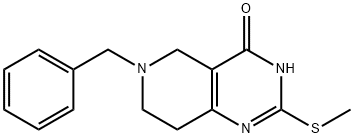 6-benzyl-2-(methylthio)-5,6,7,8-tetrahydropyrido[4,3-d]pyrimidin-4-ol, 1033-34-7, 結(jié)構(gòu)式